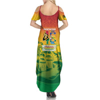 Vanuatu Indipendens Dei Family Matching Summer Maxi Dress and Hawaiian Shirt Yumi 46th Independence Anniversary