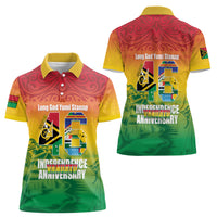 Vanuatu Indipendens Dei Women Polo Shirt Yumi 46th Independence Anniversary