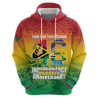 Vanuatu Indipendens Dei Zip Hoodie Yumi 46th Independence Anniversary