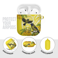 Bellbird New Zealand AirPods Case Korimako Kowhai Maori Pattern LT14 - Polynesian Pride