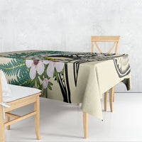 Endemic Tomtit New Zealand Tablecloth Miromiro Manuka Silver Fern Maori Pattern