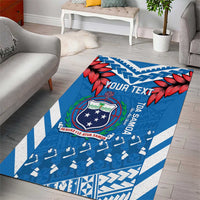 Custom Toa Samoa Rugby Area Rug Samoan Siva Tau Uso Aso Uma LT14 - Polynesian Pride
