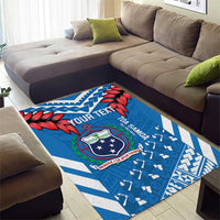 Custom Toa Samoa Rugby Area Rug Samoan Siva Tau Uso Aso Uma LT14 - Polynesian Pride