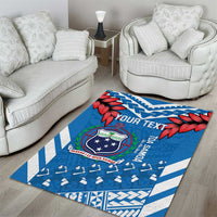 Custom Toa Samoa Rugby Area Rug Samoan Siva Tau Uso Aso Uma LT14 - Polynesian Pride