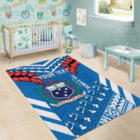 Custom Toa Samoa Rugby Area Rug Samoan Siva Tau Uso Aso Uma LT14 - Polynesian Pride