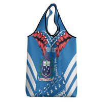 Custom Toa Samoa Rugby Grocery Bag Samoan Siva Tau Uso Aso Uma