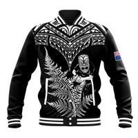 New Zealand Silver Fern Rugby Baseball Jacket Go All Black 2023 World Cup LT14 Unisex Black - Polynesian Pride