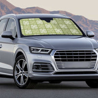 Vesuvian Green Palaka Quilt Hawaii Auto Sun Shade Traditional Hawaii-plaid Pattern - Polynesian Pride