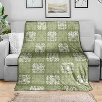 Vesuvian Green Palaka Quilt Hawaii Blanket Traditional Hawaii-plaid Pattern - Polynesian Pride