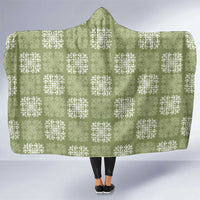 Vesuvian Green Palaka Quilt Hawaii Hooded Blanket Traditional Hawaii-plaid Pattern - Polynesian Pride
