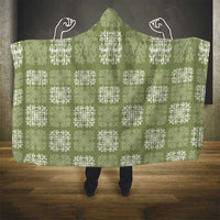 Vesuvian Green Palaka Quilt Hawaii Hooded Blanket Traditional Hawaii-plaid Pattern - Polynesian Pride