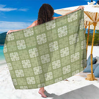 Vesuvian Green Palaka Quilt Hawaii Sarong Traditional Hawaii-plaid Pattern - Polynesian Pride