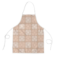 Beige Palaka Quilt Hawaii Apron Traditional Hawaii-plaid Pattern - Polynesian Pride