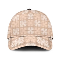Beige Palaka Quilt Hawaii Classic Cap Traditional Hawaii-plaid Pattern - Polynesian Pride