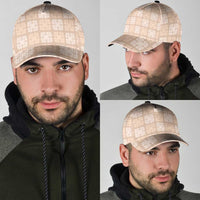Beige Palaka Quilt Hawaii Classic Cap Traditional Hawaii-plaid Pattern - Polynesian Pride