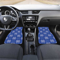 Royal Blue Palaka Quilt Hawaii Car Mats Traditional Hawaii-plaid Pattern - Polynesian Pride
