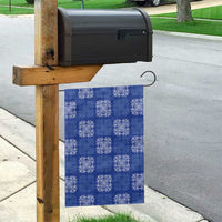 Royal Blue Palaka Quilt Hawaii Garden Flag Traditional Hawaii-plaid Pattern - Polynesian Pride