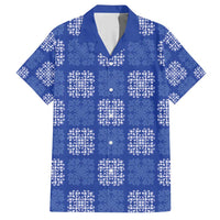 Royal Blue Palaka Quilt Hawaii Hawaiian Shirt Traditional Hawaii-plaid Pattern - Polynesian Pride