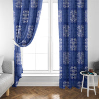 Royal Blue Palaka Quilt Hawaii Window Curtain Traditional Hawaii-plaid Pattern - Polynesian Pride
