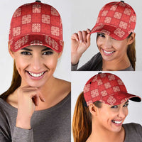 Red Palaka Quilt Hawaii Classic Cap Traditional Hawaii-plaid Pattern - Polynesian Pride