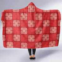 Red Palaka Quilt Hawaii Hooded Blanket Traditional Hawaii-plaid Pattern - Polynesian Pride