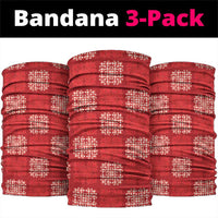 Red Palaka Quilt Hawaii Neck Gaiter Traditional Hawaii-plaid Pattern LT14