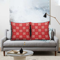 Red Palaka Quilt Hawaii Pillow Cover Traditional Hawaii-plaid Pattern - Polynesian Pride