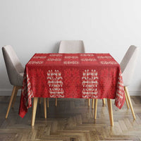 Red Palaka Quilt Hawaii Tablecloth Traditional Hawaii-plaid Pattern - Polynesian Pride