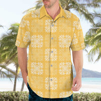 Yellow Palaka Quilt Hawaii Hawaiian Shirt Traditional Hawaii-plaid Pattern - Polynesian Pride