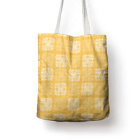 Yellow Palaka Quilt Hawaii Tote Bag Traditional Hawaii-plaid Pattern - Polynesian Pride