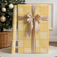 Yellow Palaka Quilt Hawaii Wrapping Paper Traditional Hawaii-plaid Pattern - Polynesian Pride