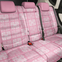 Pink Palaka Quilt Hawaii Back Car Seat Cover Traditional Hawaii-plaid Pattern - Polynesian Pride