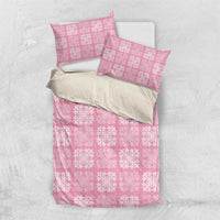 Pink Palaka Quilt Hawaii Bedding Set Traditional Hawaii-plaid Pattern - Polynesian Pride
