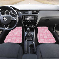 Pink Palaka Quilt Hawaii Car Mats Traditional Hawaii-plaid Pattern - Polynesian Pride