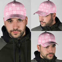 Pink Palaka Quilt Hawaii Classic Cap Traditional Hawaii-plaid Pattern - Polynesian Pride