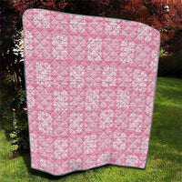 Pink Palaka Quilt Hawaii Quilt Traditional Hawaii-plaid Pattern - Polynesian Pride