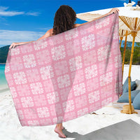 Pink Palaka Quilt Hawaii Sarong Traditional Hawaii-plaid Pattern - Polynesian Pride