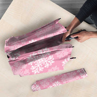 Pink Palaka Quilt Hawaii Umbrella Traditional Hawaii-plaid Pattern - Polynesian Pride