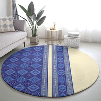 Mabuhay Philippines Festival Round Carpet Yakan Modern Filipiniana Inspired LT14 - Polynesian Pride