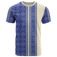 Mabuhay Philippines Festival T Shirt Yakan Modern Filipiniana Inspired LT14 Blue - Polynesian Pride
