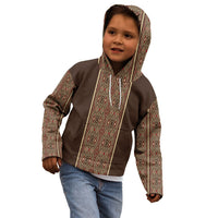 Mabuhay Philippines Festival Kid Hoodie Tnalak Modern Filipiniana Inspired LT14 - Polynesian Pride