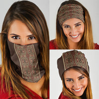 Mabuhay Philippines Festival Neck Gaiter Tnalak Modern Filipiniana Inspired LT14 - Polynesian Pride