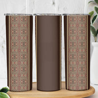 Mabuhay Philippines Festival Skinny Tumbler Tnalak Modern Filipiniana Inspired LT14 - Polynesian Pride