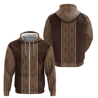 Mabuhay Philippines Festival Zip Hoodie Tnalak Modern Filipiniana Inspired LT14 - Polynesian Pride