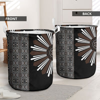 Mabuhay Philippines Festival Laundry Basket Araw Tnalak Modern Filipiniana Inspired LT14 - Polynesian Pride