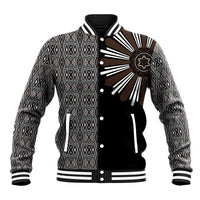 Mabuhay Philippines Festival Baseball Jacket Araw Tnalak Modern Filipiniana Inspired LT14 Unisex Black - Polynesian Pride