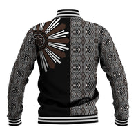 Mabuhay Philippines Festival Baseball Jacket Araw Tnalak Modern Filipiniana Inspired LT14 - Polynesian Pride