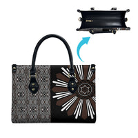 Mabuhay Philippines Festival Leather Bag Araw Tnalak Modern Filipiniana Inspired LT14 - Polynesian Pride
