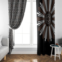 Mabuhay Philippines Festival Window Curtain Araw Tnalak Modern Filipiniana Inspired LT14 - Polynesian Pride