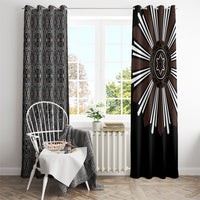 Mabuhay Philippines Festival Window Curtain Araw Tnalak Modern Filipiniana Inspired LT14 - Polynesian Pride